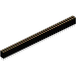 Socket header, 72 pole, pitch 2.54 mm, straight, black, BL 6 72 Z