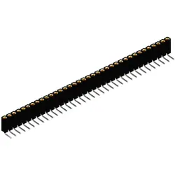 Socket header, 36 pole, pitch 2.54 mm, angled, black, BL 7 36 Z
