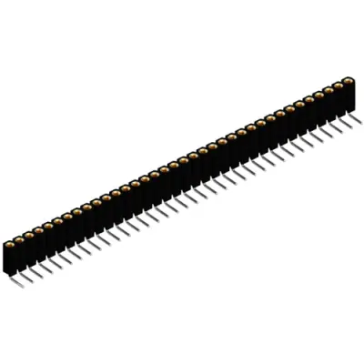 Socket header, 36 pole, pitch 2.54 mm, angled, black, BL 7 36 Z - 1