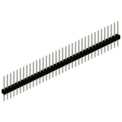 Pin header, 36 pole, pitch 2.54 mm, straight, black, SL 1 104 36 Z