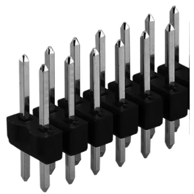 Pin header, 72 pole, pitch 2.54 mm, straight, black, SL 2  25 72 Z - 1