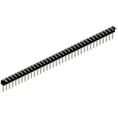Pin header, 36 pole, pitch 2.54 mm, straight, black, SL 3 25 36 Z - 1