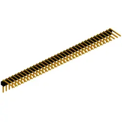 Pin header, 36 pole, pitch 2.54 mm, angled, black, SL 3 80 36 G