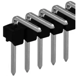 Pin header, 36 pole, pitch 2.54 mm, angled, black, SL 3 80 36 Z
