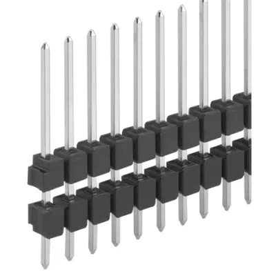 Pin header, 36 pole, pitch 2.54 mm, straight, black, SL 13 235 36 G - 1