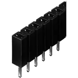 Socket header, 36 pole, pitch 2.54 mm, straight, black, BL 1 36 Z