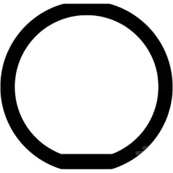 Seal, black, for connector, 16-04477
