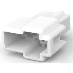 Insulating housing for 6.35 mm, 2 pole, nylon, natural, 172129-1