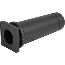 Cable grommet, cable Ø 8 mm, L 37.5 mm, PVC, black, 4311.9320