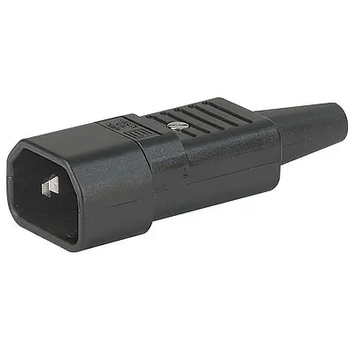 Plug E, 3 pole, cable assembly, screw connection, 1.5 mm², black, 4735.0000 - 1