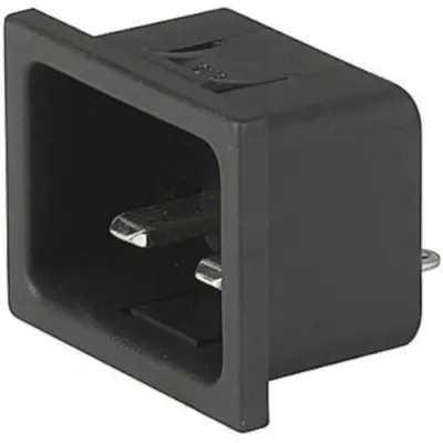 Panel plug C20, 3 pole, snap-in, plug-in connection, black, 4793.8000 - 1