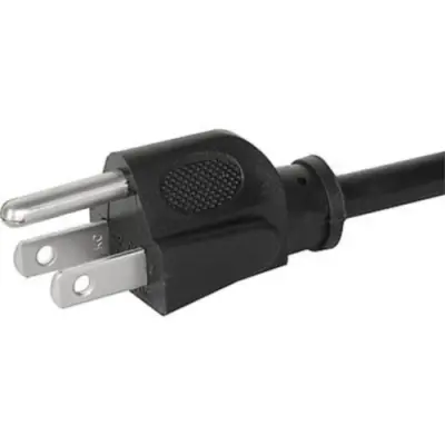 Power cord, North America, plug type B, straight on open end, SVT 3 x AWG 18, black, 2 m, 6009.1204 - 1