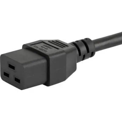 Power cord, North America, plug type B, straight on C19 socket, straight, SJT 3 x AWG 14, black, 2.5 m, 6009.5195 - 1