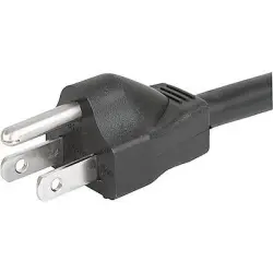 Power cord, North America, plug type B, straight on C13 socket, straight, SJT 3 x AWG 18, black, 5 m, 6051.2151