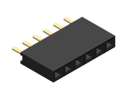 6 PIN FEMALE HEADER 180 Degree - Molex