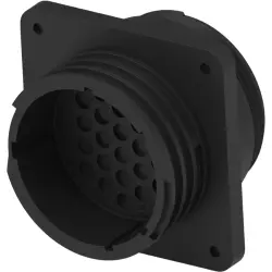 Socket housing, 24 pole, crimp connection, straight, 211839-1