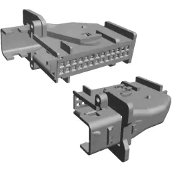 Enclosure cover, 26 pole, for Micro Quadlok series, 144934-2