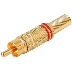 RCA plug, Cinchstecker, löten, Kabelmontage, 0101007