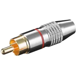 RCA plug, Cinchstecker, löten, Kabelmontage, 11904