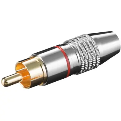 RCA plug, Cinchstecker, löten, Kabelmontage, 11904 - 1
