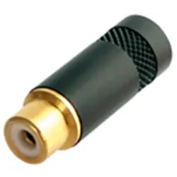 RCA jack, Cinchkupplung, 1 A, löten, NYS372P-BG