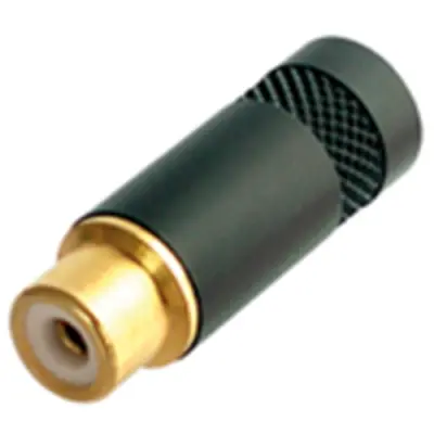 RCA jack, Cinchkupplung, 1 A, löten, NYS372P-BG - 1