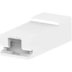 Insulating housing for 6.35 mm, 1 pole, PA, UL 94V-0, white, 2-480416-5