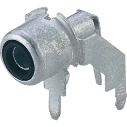 Cinch panel-mount socket, for circuit board, Cincheinbaubuchse, löten, Leiterplattenmontage