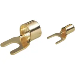 Uninsulated forked cable lug, 2.5 mm², 6 mm, M6, 0103004