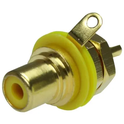 RCA chassis socket, Cincheinbaubuchse, 1 A, löten, NYS367-4 - 1