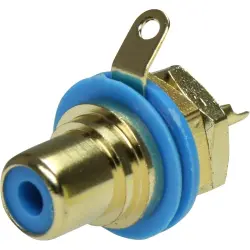 RCA chassis socket, Cincheinbaubuchse, 1 A, löten, NYS367-6