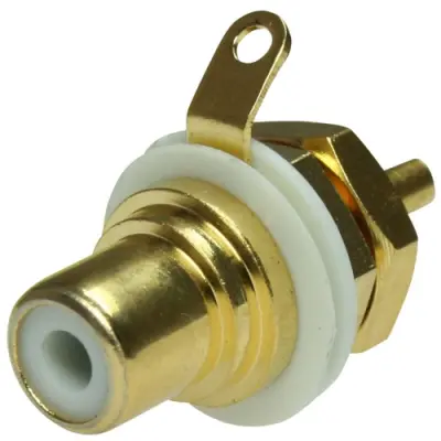 RCA chassis socket, Cincheinbaubuchse, 1 A, löten, NYS367-9 - 1