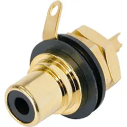 RCA chassis socket, Cincheinbaubuchse, 1 A, löten, NYS367-0