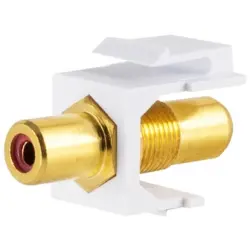 Cinch keystone connector, red, BS08-10061