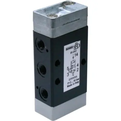 5/2-way steelspool valve, 0-10 bar, 81.012 - 1