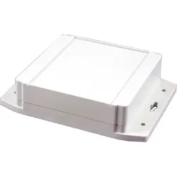 PC enclosure, (L x W x H) 119 x 119 x 37 mm, light gray (RAL 7035), IP68, 1555N2F17GY