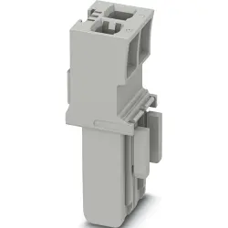 Plug housing, 2 pole, 1.5-2.5 mm², gray for terminal block, 1066559
