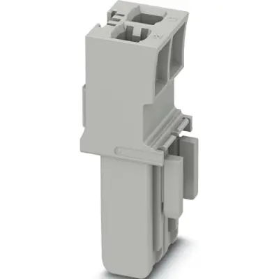 Plug housing, 2 pole, 1.5-2.5 mm², gray for terminal block, 1066559 - 1