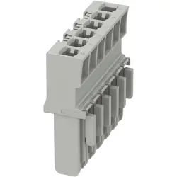 Plug housing, 6 pole, 1.5-2.5 mm², gray for terminal block, 1066563