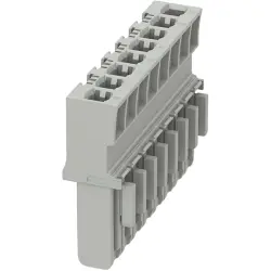 Plug housing, 8 pole, 1.5-2.5 mm², gray for terminal block, 1066564