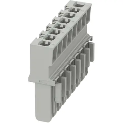 Plug housing, 8 pole, 1.5-2.5 mm², gray for terminal block, 1066564 - 1