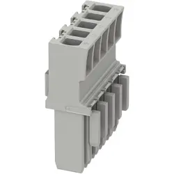 Plug housing, 5 pole, 1.5 mm², gray for terminal block, 3061105