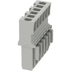Plug housing, 6 pole, 1.5 mm², gray for terminal block, 3061106