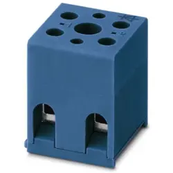 Through terminal block, screw connection, 0.2-4.0 mm², 4 pole, 32 A, 6 kV, blue, 3022247