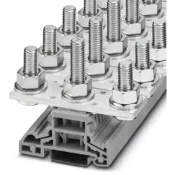 High current connector, bolt connection, 6.0-120 mm², 2 pole, 269 A, 8 kV, gray, 3049563