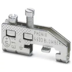 Protective conductor terminal, screw connection, 0.2-4.0 mm², 5 kV, silver, 1410013
