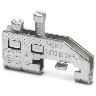 Protective conductor terminal, screw connection, 0.2-4.0 mm², 5 kV, silver, 1410013 - 1