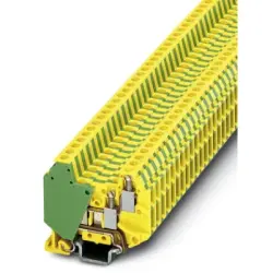 Protective conductor terminal, screw connection, 0.14-1.5 mm², 4 pole, 4 kV, yellow/green, 3001695