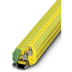 Protective conductor terminal, screw connection, 0.14-1.5 mm², 3 pole, 4 kV, yellow/green, 3001705