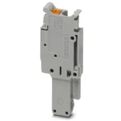 Plug, push-in connection, 0.14-4.0 mm², 1 pole, 24 A, 6 kV, gray, 3211271